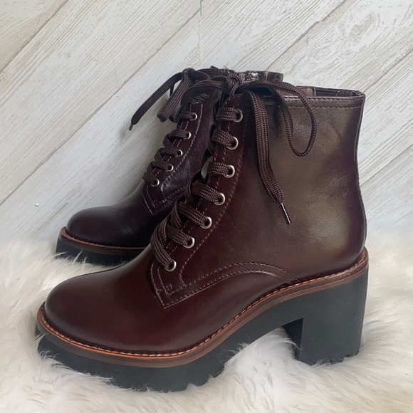 New Jeffrey Campbell scavenger 2 boots lace up heeled 6 - Picture 1 of 11